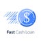 Fast cash loan, take credit, send money, instant payment, financial services