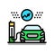 fast charging electric color icon vector illustration