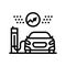 fast charging electric line icon vector illustration