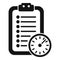 Fast clipboard shipment icon simple vector. Fast service