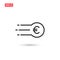 fast coin euro icon vector design isolated
