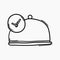 Fast cooking doodle vector icon. Drawing sketch illustration hand drawn line eps10
