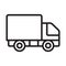 Fast delivery, cargo, delivery services, truk fully editable vector icon