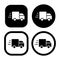 fast delivery icon, commerce service truck, order express, quick move symbol icon vector Illustration