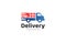 Fast Delivery Service van Logo