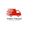 fast delivery services logo design. courier logo design template icon vector