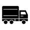 Fast delivery solid icon. Truck vector illustration isolated on white. Cargo glyph style design, designed for web and