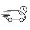fast delivery truck icon, express delivery