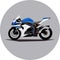 fast extreme sport bike vector eps10 illustration icon