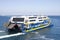Fast ferry Golden Star leaving paros island