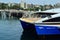 The fast ferry moors at Manly Wharf