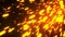 Fast flight of embers in the dark space, 3d rendering computer background