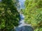 The fast flowing river in the Tamina Gorge near Bad Ragaz in Switzerland