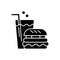 Fast food black glyph icon