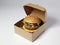 Fast Food Cheese Burger with Beef Delicious Packaged in a Practical Box
