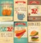 Fast Food and Coffee Posters Set