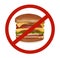 Fast food danger label (colored).