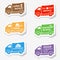Fast food delivery trucks stickers
