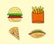 Fast food drawings