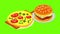 Fast food icon animation