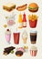 Fast food icons