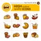 Fast food icons