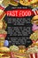 Fast food menu banner design