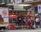 A fast food outlet serves tourists in Prague.