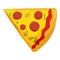 Fast food pizza slice icon