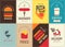 Fast Food Posters Set