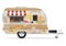 Fast food trailer vector illustration