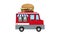 Fast food truck HD animation