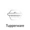 Fast food tupperware outline icon. Element of food illustration icon. Signs and symbols can be used for web, logo, mobile app, UI