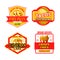 Fast food vector menu icons fastfood bistro cafe