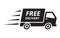 Fast and free shipping delivery truck