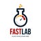 Fast Laboratory Logo Vector