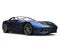 Fast modern sports car with two tone metallic paint - blue and black