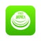 Fast money button icon green vector