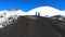 Fast motion time warp video of the tourists hiking on the top of Etna volcano, Sicily, Italy