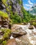 Fast mountain river at Bicaz Canyon/Cheile Bicazului