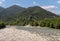 Fast, mountain river on a summer day Greece, mountains Pindos,