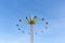 Fast moving whirligig at the Sassenheim town fair