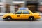 Fast Moving Yellow Cab