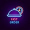 Fast Order Neon Label