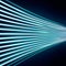 Fast paced Blue Light Stripes Dynamic Movement on Dark Background