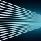 Fast paced Blue Light Stripes Dynamic Movement on Dark Background