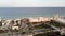 Fast panning blurry aerial video Hollywood Beach FL