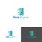 Fast phone logo vector design template