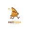 Fast pizza logo