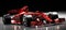 Fast red F1 car. Formula one racing sportscar